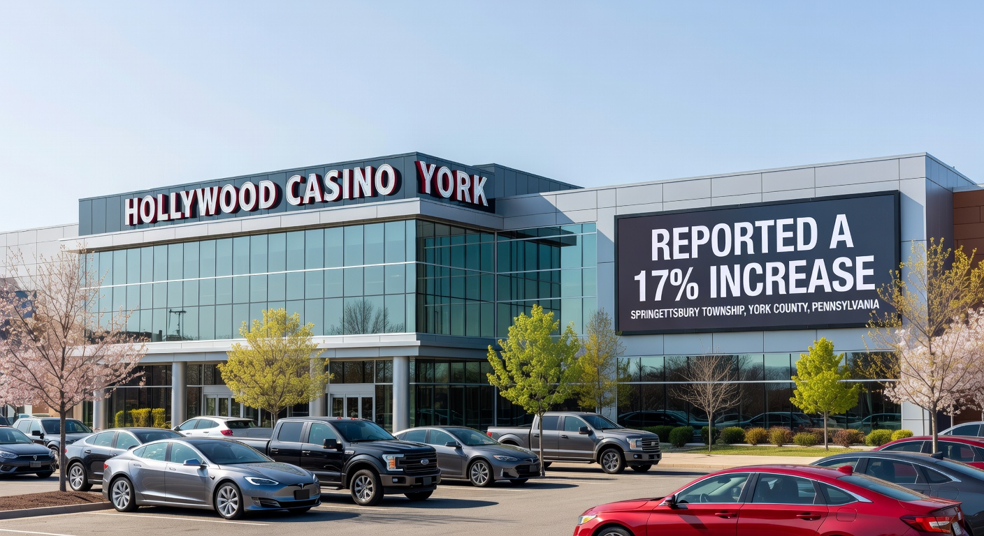 Rendering of the proposed Hard Rock casino at Meadowlands Racetrack, featuring modern gaming facilities