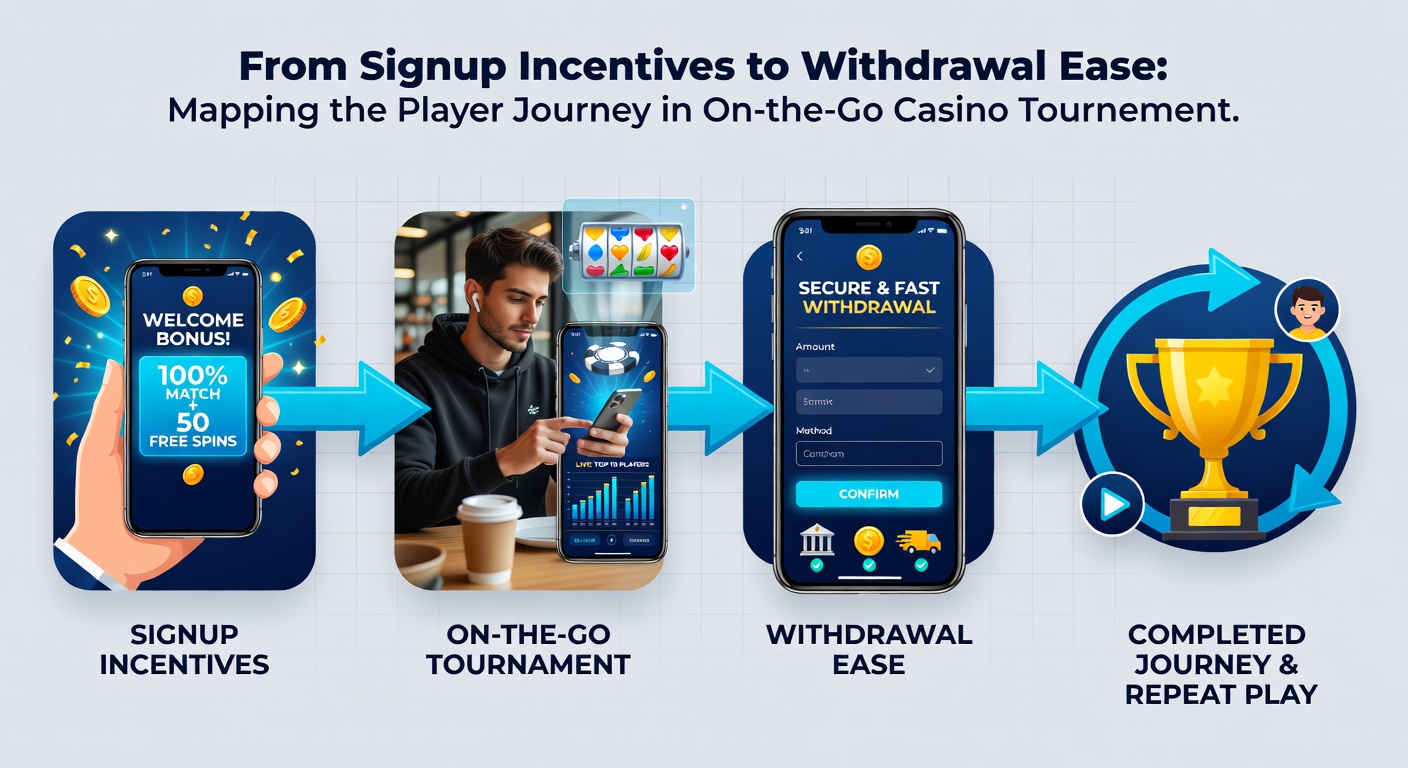 Smartphone displaying withdrawal confirmation screen after successful casino tournament win