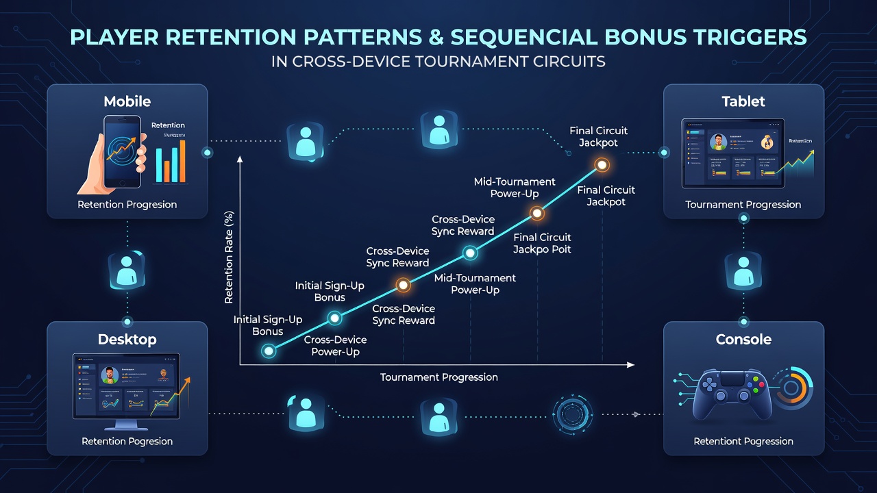 Graph illustrating session duration increases tied to sequential bonus completion rates on multiple device types